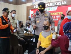 Polres Pamekasan Laksanakan Vaksinasi Booster Bagi Personil