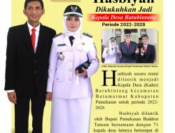 Hasbiyah Dikukuhkan Jadi Kepala Desa Batubintang Periode 2022-2028