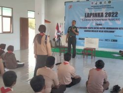 Tanamkan Nasionalisme, TNI di Pamekasan Beri Wawasan Kebangsaan Kepada Peserta Pramuka IAIN Madura