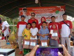 Meriahkan HUT RI ke-77, Desa Ponteh Pamekasan Gelar Jalan-jalan Sehat Berhadiah