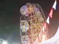 Rantai Bianglala Putus, Pengunjung Pasar Malam Pamekasan Panik dan Histeris