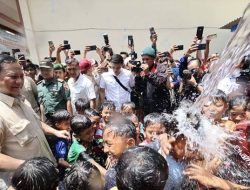 Prabowo Subianto Resmikan 12 Titik Sumber Air di Pamekasan