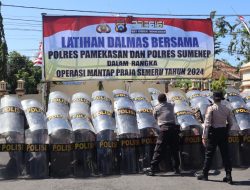 Bersama Polres Sumenep, Anggota Polisi di Pamekasan Dilatih Pengamanan Massa untuk Pilkada Serentak 2024