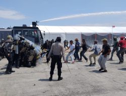 Personil Polres Pamekasan Ikuti Latihan Sispamkota di Pelabuhan Trunojoyo Sampang