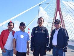 Wakil Menteri ATR dan Waka BPN Dampingi Presiden Jokowi Resmikan Jembatan Pulau Balang