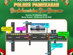 Polres Pamekasan Gelar Sholawat dan Doa Bersama, Berikut Rekayasa Lalulintas