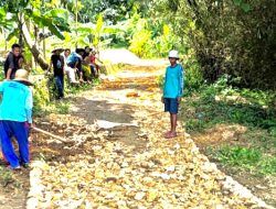 Kantongi Dana Desa 2,1 Miliar, Jalan Rusak Desa Banyupelle Pamekasan Jadi Keluhan Utama, Warga Terpaksa Swadaya