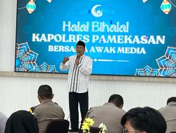 Halal Bihalal Kapolres Pamekasan Bersama Wartawan Datangkan Penceramah Pengasuh Ponpes Nurul Qur’an