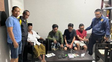 Polisi Amankan 4 Orang Yang Diduga Pesta Narkoba di Batumarmar Pamekasan.