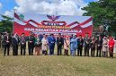 Foto bersama usai pelaksanaan upacara Hari Kesaktian Pancasila di Lapangan Nagara Bhakti Mandhapa Aghung Ronggosukowati Pamekasan, Rabu (1/10/2025). 
