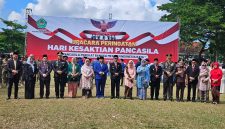 Foto bersama usai pelaksanaan upacara Hari Kesaktian Pancasila di Lapangan Nagara Bhakti Mandhapa Aghung Ronggosukowati Pamekasan, Rabu (1/10/2025). 