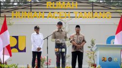 Menko AHY Resmikan Huntara di Aceh Tamiang
