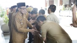 Bupati dan Wabup Gelar Halal Bihalal Bersama Seluruh ASN se-kabupaten Pamekasan