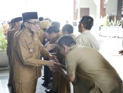 Bupati dan Wabup Gelar Halal Bihalal Bersama Seluruh ASN se-kabupaten Pamekasan